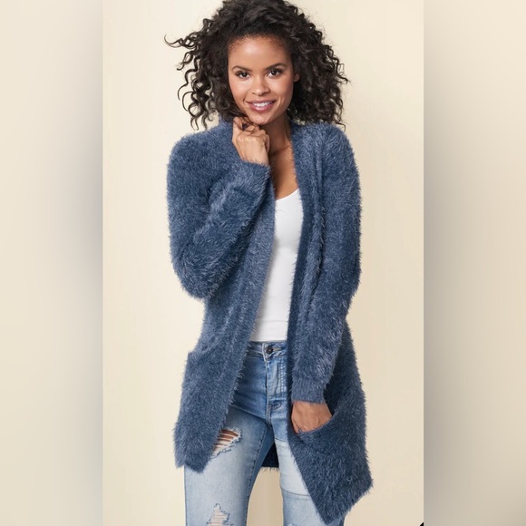 Blue Cardigan with pockets - Picture 1 of 13